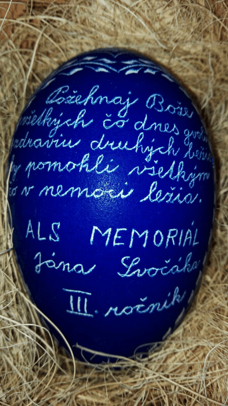 Vyškrabavané vajce ALS beh
